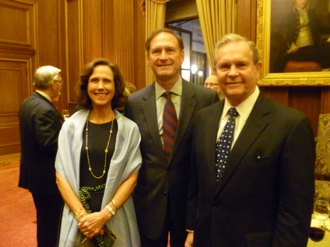 Justice Alito with Jay and Julie Stephens